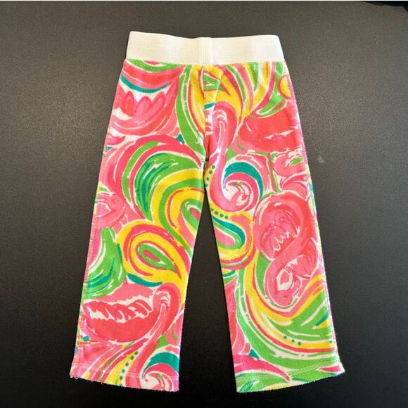 Lilly Pulitzer Paisley Terry Cloth Set, Pink/White, Toddler Girl Size 2/3 - Picture 9 of 9